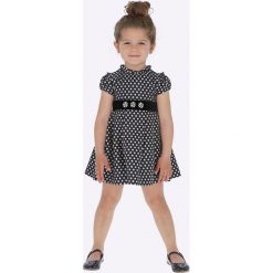 Mayoral - Sukienka dziecięca 92-134 cm. Niebieskie sukienki dziewczęce Mayoral, bez wzorów, z bawełny, casualowe, z krótkim rękawem, krótkie, mini, rozkloszowane. Za 175,90 zł.