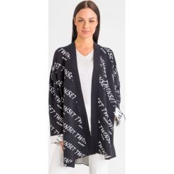KARDIGAN Twinset. Czarne swetry damskie Twinset, xs, bez wzorów, biznesowe, bez rękawów, bez kaptura. Za 1079,10 zł.