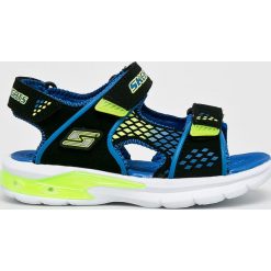 Skechers - Sandały dziecięce. Czarne sandały chłopięce marki Skechers, z gumy, bez zapięcia. Za 179,90 zł.