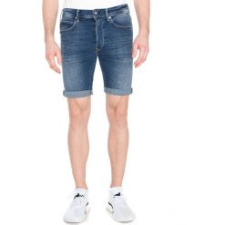 Replay Szorty Niebieski. Niebieskie spodenki i szorty męskie Replay, bez wzorów, z elastanu. Za 516,95 zł.