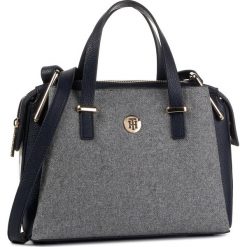 Torebka TOMMY HILFIGER - Th Core Med Satchel Melton AW0AW07415 0IV. Szare torebki klasyczne damskie TOMMY HILFIGER, bez wzorów, ze skóry ekologicznej, klasyczne, bez dodatków. Za 699,00 zł.