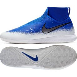 Buty halowe Nike React Phantom Vsn Pro Df Ic M AO3276-410. Niebieskie buty sportowe męskie Nike, ze skóry, na sznurówki, do piłki nożnej. W wyprzedaży za 509,00 zł.