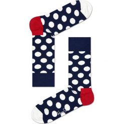 Happy Socks - Skarpety Big Dot. Szare skarpetki męskie marki Happy Socks, z bawełny. W wyprzedaży za 27,90 zł.