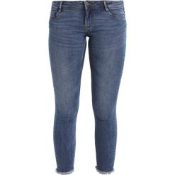 Vero Moda VMFIVE DESTROYED HEM ANKLE Jeans Skinny Fit medium blue denim. Niebieskie rurki damskie Vero Moda. Za 159,00 zł.