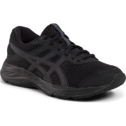 Buty ASICS - Gel-Contend 6 1012A570 Black/Black 002. Czarne buty sportowe damskie Asics, bez wzorów, ze skóry ekologicznej, sportowe, do biegania. Za 269,00 zł.
