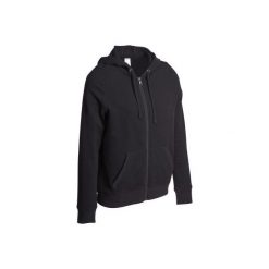 Bluza na zamek z kapturem Gym & Pilates 520 damska. Czarne bluzy damskie z kapturem marki DOMYOS, m, z bawełny. Za 59,99 zł.