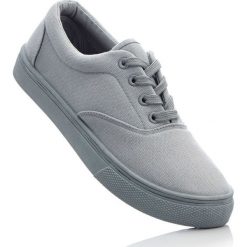 Sneakersy bonprix szary. Szare trampki i tenisówki damskie bonprix, na sznurówki. Za 54,99 zł.