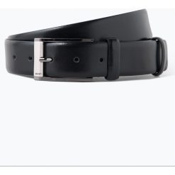 Joop - Męski pasek skórzany, czarny. Czarne paski męskie JOOP!, w paski, ze skóry, klasyczne. Za 299,95 zł.