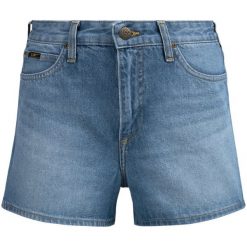 Szorty jeansowe Lee Thelma L37BGAZM. Niebieskie szorty damskie Lee, l, bez wzorów, z jeansu. W wyprzedaży za 219,00 zł.