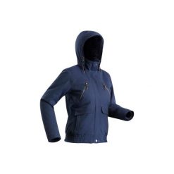 Kurtka turystyczna zimowa SH500 x-warm damska. Niebieskie kurtki damskie QUECHUA, na zimę, xs, bez wzorów, z bawełny, bez kaptura. Za 299,99 zł.