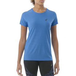 Topy sportowe damskie: Asics Koszulka Asics SS Top niebieska r. M (134104 8008)