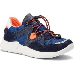 Sneakersy SUPERFIT - 4-09392-80 S Blau/Orange. Niebieskie trampki chłopięce Superfit, bez wzorów, z weluru, na sznurówki. W wyprzedaży za 189,00 zł.