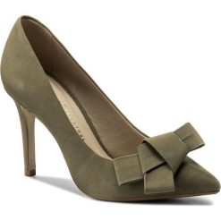 Szpilki BRONX - 75094-B BX 1245 Summer Khaki 2206. Zielone półbuty damskie Bronx, z aplikacjami, ze skóry ekologicznej, eleganckie, bez obcasa, na obcasie, bez zapięcia. W wyprzedaży za 289,00 zł.