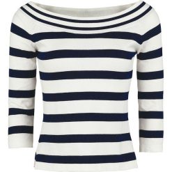 Swetry klasyczne damskie: Dancing Days Stripe Sweter z dzianiny czarny/biały