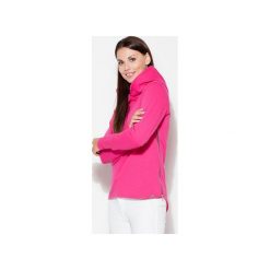 Bluza K290 Fuksja. Różowe bluzy damskie marki KATRUS, m, bez wzorów, z długim rękawem, długie, bez kaptura. Za 129,00 zł.