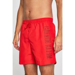 Calvin Klein Jeans - Kąpielówki. Czerwone kąpielówki męskie marki Calvin Klein Jeans, s, z nadrukiem, z poliesteru. Za 269,90 zł.