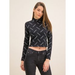 Bluzka Calvin Klein Jeans J20J212927. Czarne bluzki damskie Calvin Klein Jeans, l, bez wzorów, z elastanu, bez kołnierzyka, bez rękawów. W wyprzedaży za 169,00 zł.