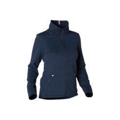 Bluza na zamek Gym & Pilates 500 damska. Różowe bluzy damskie NYAMBA, s, bez wzorów, z bawełny, bez rękawów, bez kaptura, na jogę i pilates. Za 79,99 zł.