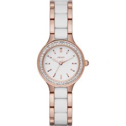 Zegarek DKNY - Chambers NY2496 Rose Gold/White/Clear. Różowe zegarki damskie DKNY. W wyprzedaży za 619,00 zł.