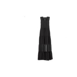Sukienki długie Maison Scotch WEDOLE. Czarne sukienki damskie marki Maison Scotch, l, bez wzorów, bez kołnierzyka, bez rękawów, długie. Za 567,20 zł.