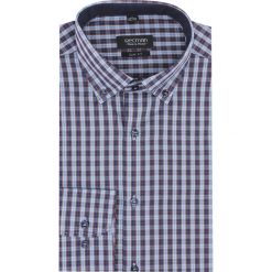 Koszula bexley 2804 długi rękaw slim fit brąz. Niebieskie koszule męskie marki Recman, m, bez wzorów, bez kołnierzyka, z długim rękawem. Za 129,00 zł.