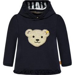 Bluza w kolorze granatowym. Niebieskie bluzy dziewczęce Steiff, z aplikacjami. W wyprzedaży za 112,95 zł.