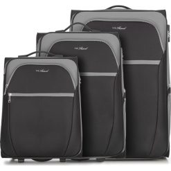 Zestaw walizek V25-3S-23S-01. Szare walizki Wittchen, bez wzorów. Za 464,72 zł.