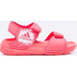 Adidas Performance - Sandały dziecięce. Różowe sandały dziewczęce adidas Performance, z materiału, bez zapięcia. Za 99,90 zł.