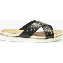 Klapki czarne Ania. Czarne crocsy damskie marki Badura. Za 119,99 zł.