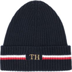 Tommy Hilfiger Icon Czapka Niebieski. Niebieskie czapki damskie TOMMY HILFIGER, bez wzorów, z wełny. Za 238,95 zł.