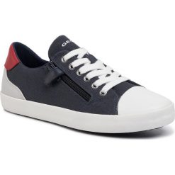 Trampki GEOX - J Gisli B. C J025CC 01054 C0735 D Navy/Red. Niebieskie trampki dziewczęce Geox, z gumy, na sznurówki. Za 219,00 zł.