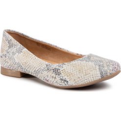 Baleriny LASOCKI - RST-ERICA-02FME Beige. Szare baleriny damskie Lasocki, bez wzorów, ze skóry, bez obcasa. Za 99,99 zł.