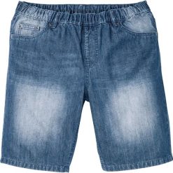 Bermudy dżinsowe z gumką w talii Regular Fit bonprix niebieski "stone”. Niebieskie jeansy męskie bonprix, m, bez wzorów, z jeansu. Za 64,99 zł.