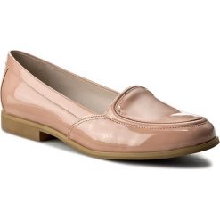 Półbuty JIL SANDER NAVY - JN28024 Gladiolo 394. Czerwone półbuty damskie lakierowane marki Jil Sander Navy, z lakierowanej skóry, na płaskiej podeszwie. W wyprzedaży za 689,00 zł.