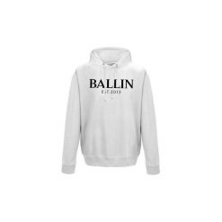 Swetry Ballin Est. 2013 Pocket Hoodie. Białe swetry damskie Ballin Est. 2013, s, bez wzorów, bez kołnierzyka, bez kaptura. Za 202,43 zł.