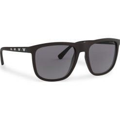 Okulary przeciwsłoneczne EMPORIO ARMANI - 0EA4124 573381 Matte Black/Black. Czarne okulary przeciwsłoneczne męskie Emporio Armani, z tworzywa sztucznego. W wyprzedaży za 449,00 zł.
