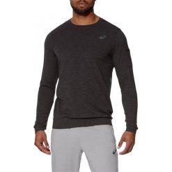Bluzy męskie: Asics Bluza Męska Knit Train Crew Performance Black Heather r. S