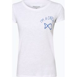 Marie Lund - T-shirt damski, biały. Białe t-shirty damskie Marie Lund, xs, z nadrukiem, z bawełny, bez kołnierzyka. Za 89,95 zł.