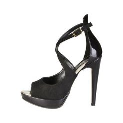 VERSACE 19.69 sandały damskie Victorie czarne 39. Czarne sandały damskie Versace 19.69, bez wzorów, bez obcasa, bez zapięcia. Za 269,00 zł.
