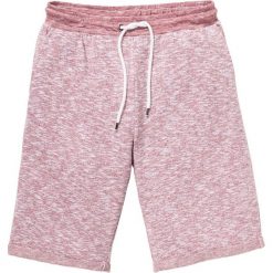 Spodenki i szorty męskie: Bermudy dresowe Regular Fit bonprix czerwony melanż