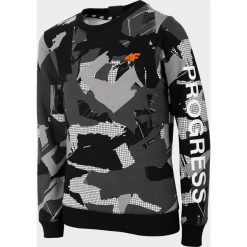 Bluza chłopięca (122-164) JBLM205 - szary. Szare bluzy chłopięce 4F JUNIOR, bez wzorów, z dzianiny, bez rękawów, bez kaptura. Za 69,99 zł.