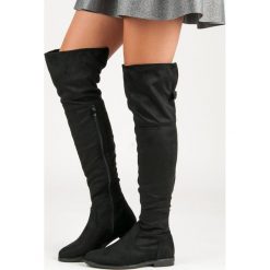 Buty zimowe damskie: Zamszowe muszkieterki JOCELYN
