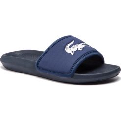 Klapki LACOSTE - Croco Slide 119 3 Cma 7-37CMA0020092 Navy/White. Niebieskie klapki męskie marki Lacoste, z tworzywa sztucznego, bez zapięcia. Za 179,99 zł.