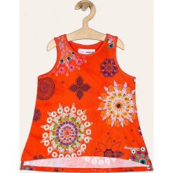 Desigual - Top dziecięcy 104-164 cm. Bluzki dziewczęce Desigual, bez wzorów, z bawełny, z okrągłym kołnierzem, bez rękawów, bez kaptura. Za 129,90 zł.