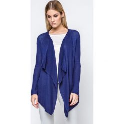 Kardigan w kolorze granatowym. Niebieskie swetry damskie Far Far Fashion, Ryłko by Agnes&Paul, bez wzorów. W wyprzedaży za 69,95 zł.