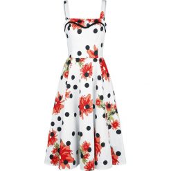 H&R London Daisy Polka Dot Dress Sukienka wielokolorowy. Szare sukienki na komunię H&R London, xl, z dekoltem na plecach. Za 194,90 zł.