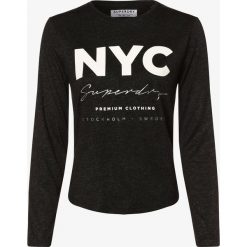 Superdry - Damska koszulka z długim rękawem, szary. Szare koszulki damskie Superdry, s, z nadrukiem, bez kołnierzyka, z długim rękawem. Za 189,95 zł.