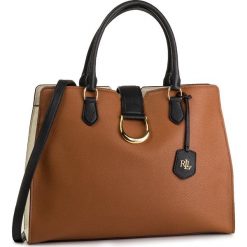 Torebka LAUREN RALPH LAUREN - Lg City Stch 431724036012 Tan/Van/Bl. Pomarańczowe torebki klasyczne damskie Lauren Ralph Lauren, bez wzorów, ze skóry, klasyczne, duże, bez dodatków. Za 1609,00 zł.