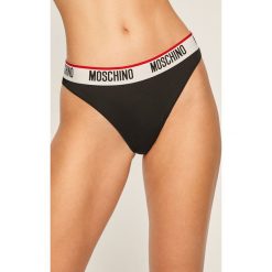 Moschino Underwear - Stringi. Białe majtki damskie s, z elastanu. W wyprzedaży za 159,90 zł.