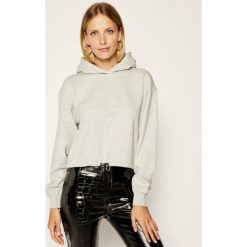 Bluza Calvin Klein Jeans Cropped Drawstring J20J213466. Szare bluzy damskie Calvin Klein Jeans, m, bez wzorów, z bawełny, bez rękawów, bez kaptura. Za 449,00 zł.